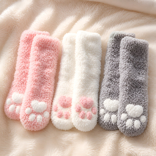 Cozy Paw Socks — 3 Pack