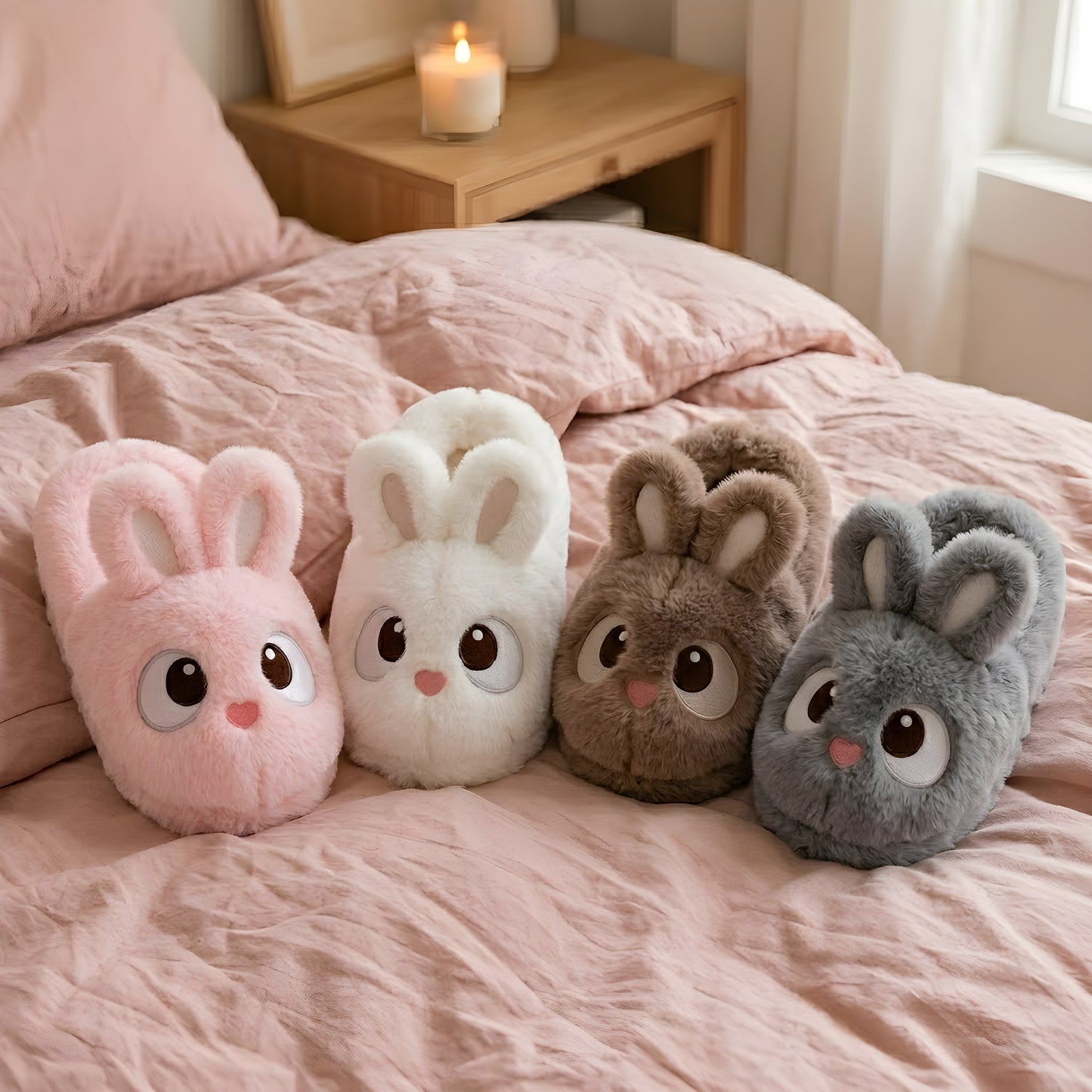 Cozy Toes® Bunny Slippers