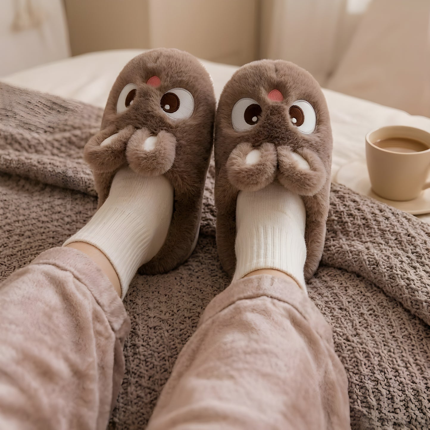 Cozy Toes® Bunny Slippers