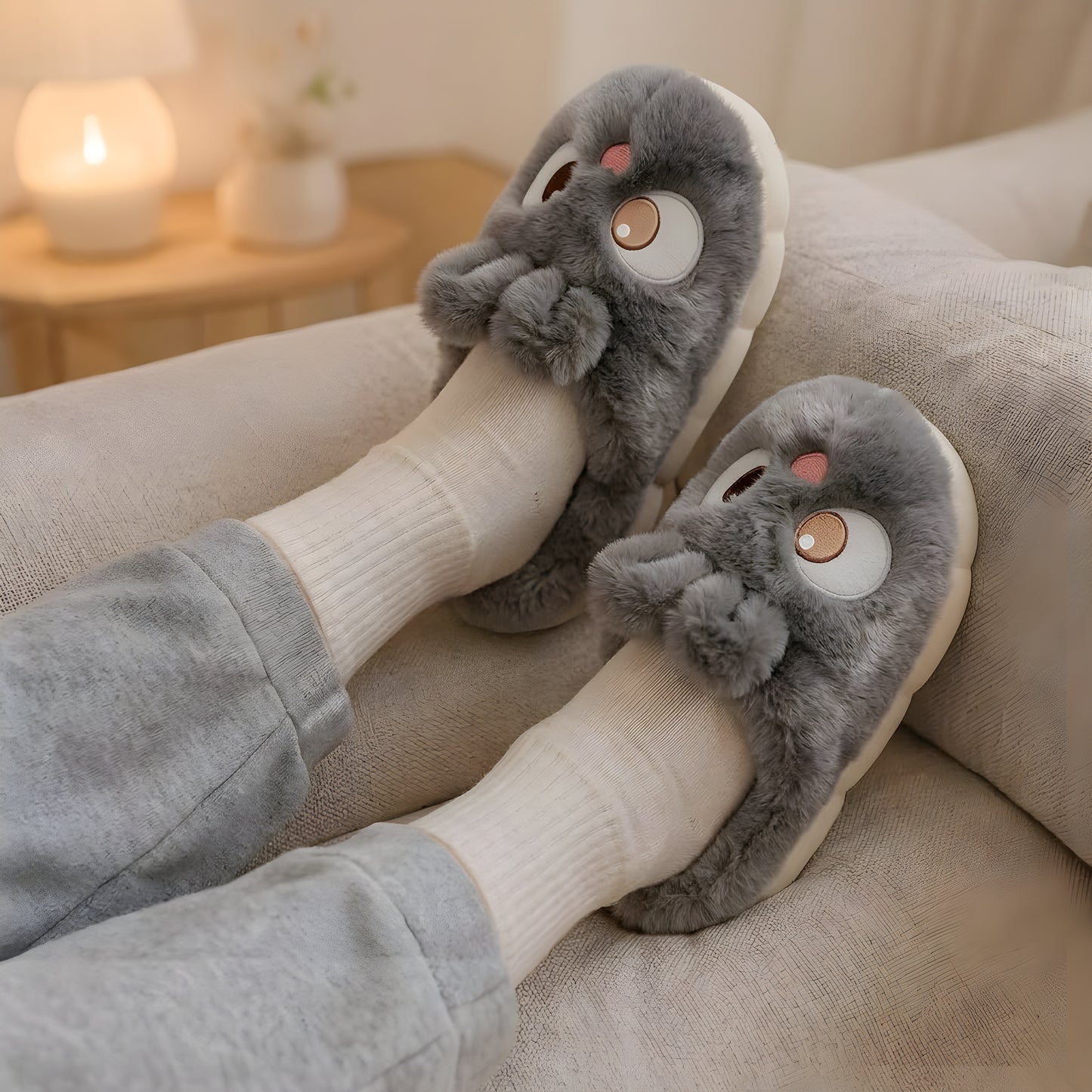 Cozy Toes® Bunny Slippers